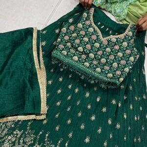 Elegant Mutli Color Floral Embroidered Lehenga Choli